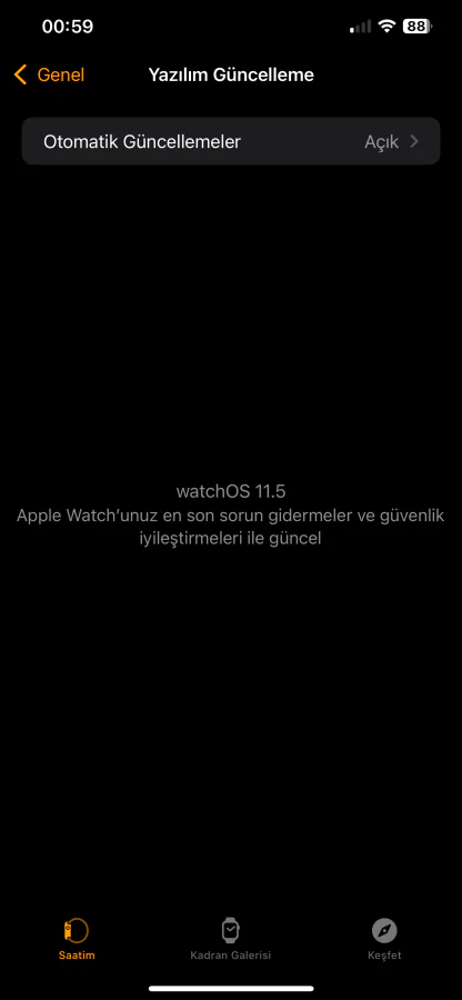 Apple Watch Ultra Yazılım Güncelleme Nasıl Yapılır