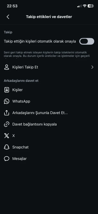 Instagram'da takip edilen kişileri otomatik onaylama
