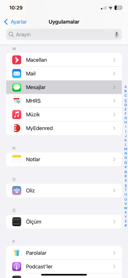 iOS 18.5 SMS Engelleme