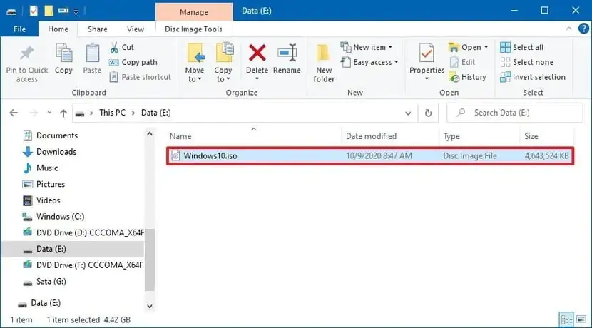 ISO Disk Görüntü Dosyası Windows 10'a Nasıl Mount Edilir?