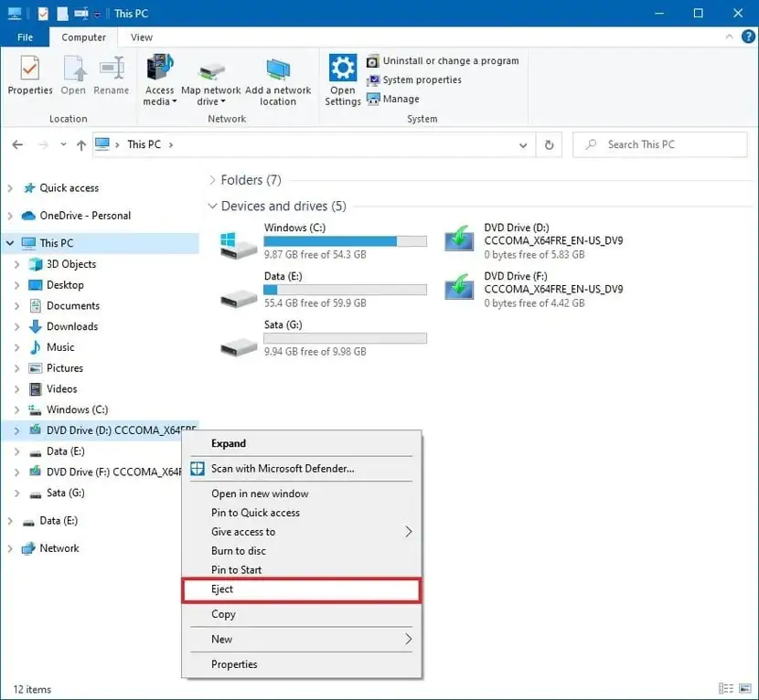 ISO Disk Görüntü Dosyası Windows 10'a Nasıl Mount Edilir?