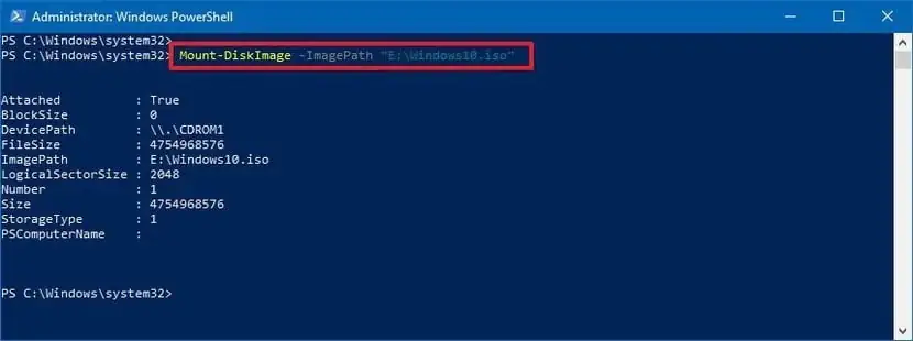 ISO Disk Görüntü Dosyası Windows 10'a Nasıl Mount Edilir?