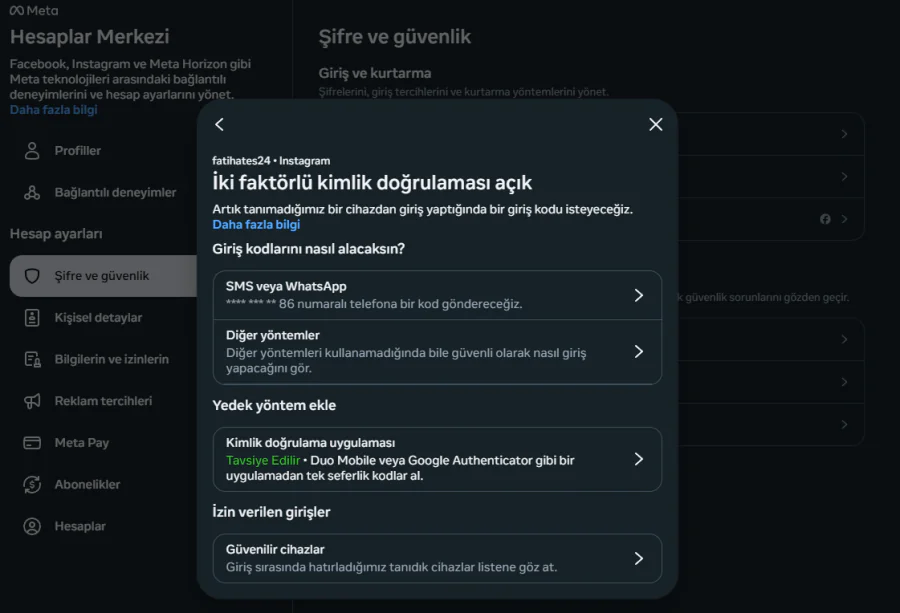 Instagram'da İki Faktörlü Kimlik Doğrulama için SMS Kullanmayı Bırakın