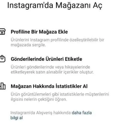 Instagram Mağaza Hesabı Açma