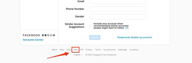 Instagram destek hizmetlerinden yardım alma adımlarını gösteren bir ekran görüntüsü.