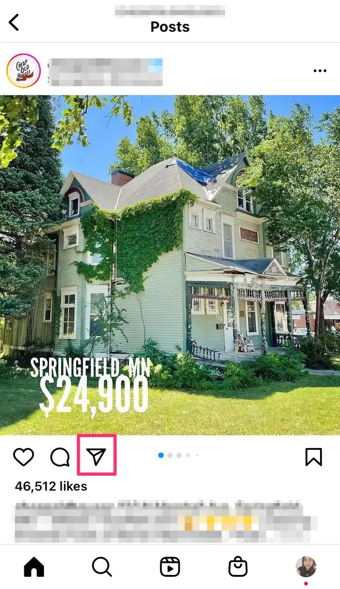 Instagram'da Bir Gönderiyi Hikayeler'de Paylaşma