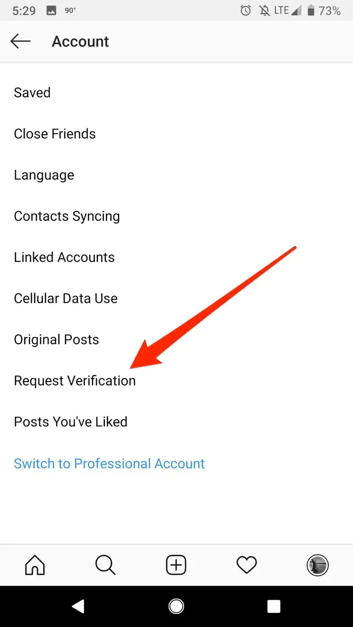 Instagram Hesap Doğrulama Formu 