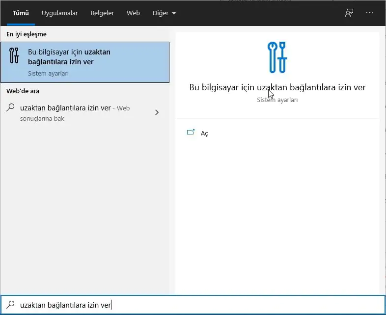 İş Yerindeki Bilgisayara Evden Erişmek 01