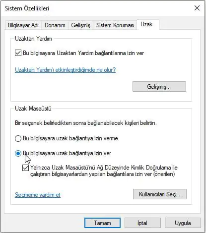 İş Yerindeki Bilgisayara Evden Erişmek 03