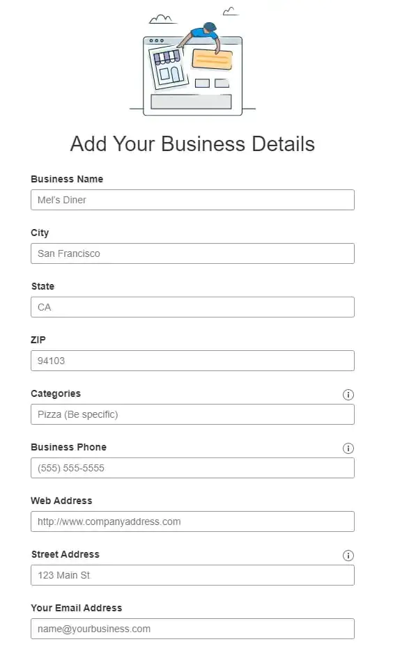 Yelp'e İşletme Ekleme