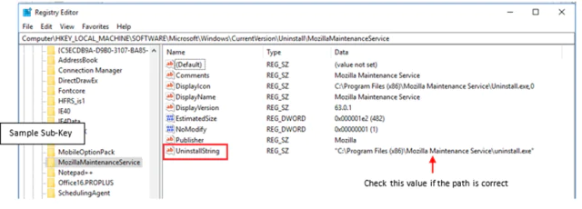 Bilgisayar ekranında bir kayıt defteri simgesi.