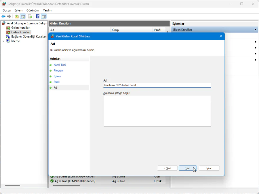 Bir Programın İnternet Bağlantısını Engelleme