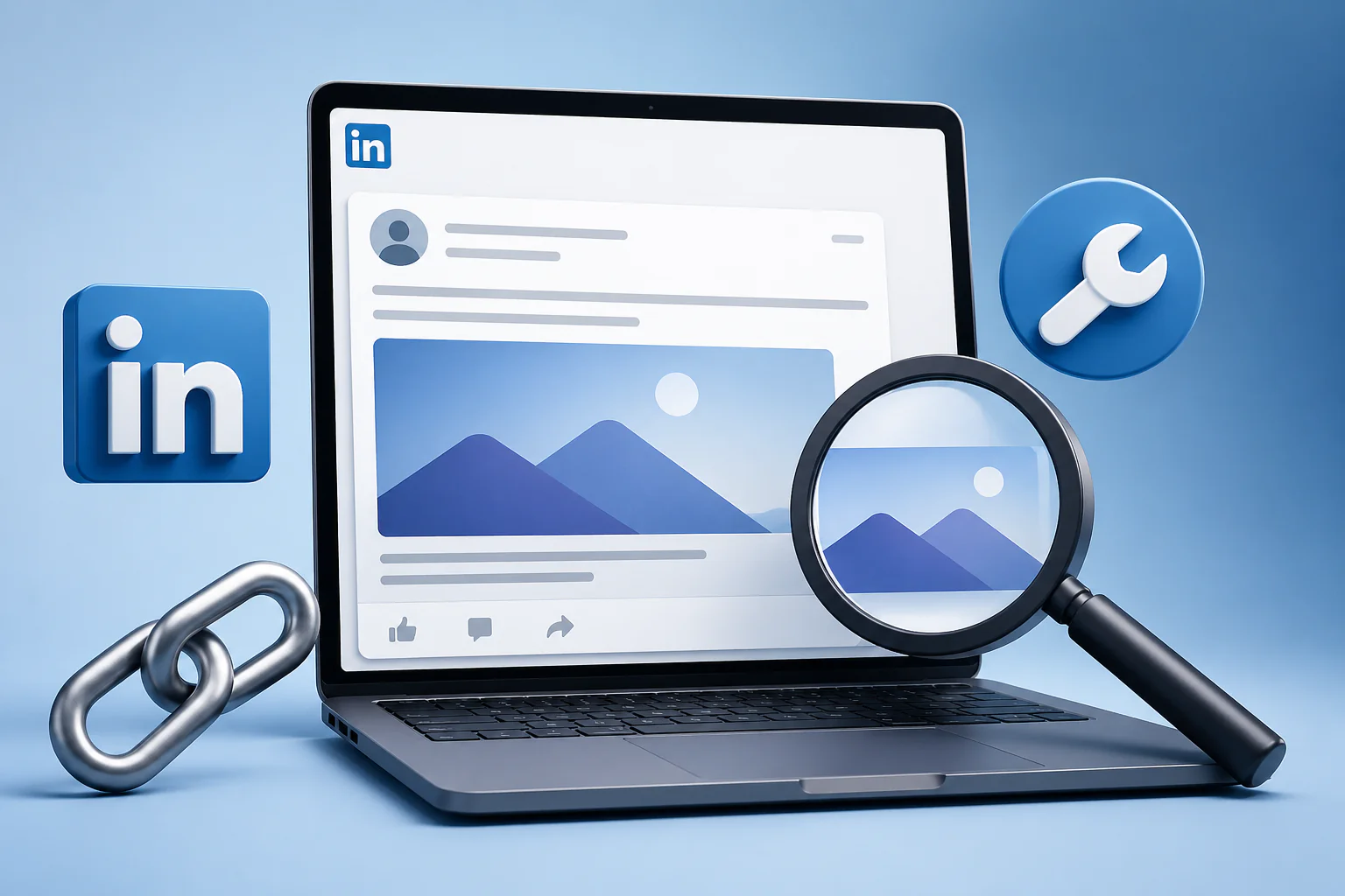 LinkedIn Bağlantı Önizlemeleri ayarlarının düzenlendiği WordPress SEO paneli ekranı