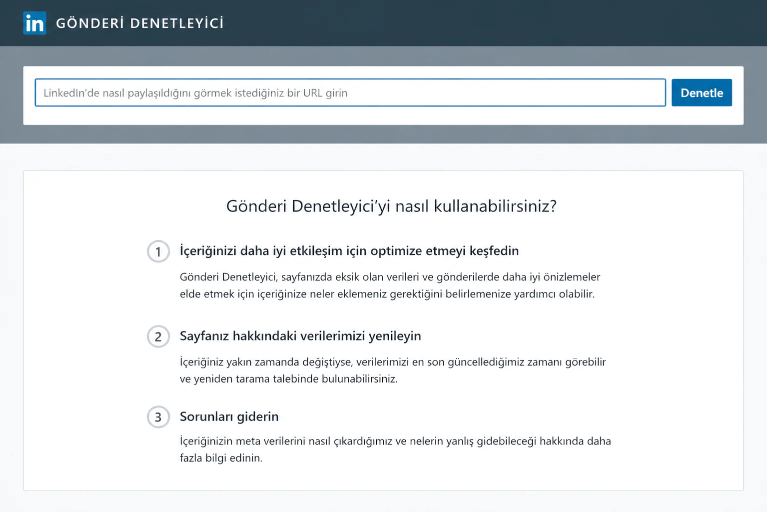 LinkedIn Bağlantı Önizlemeleri Sorunları