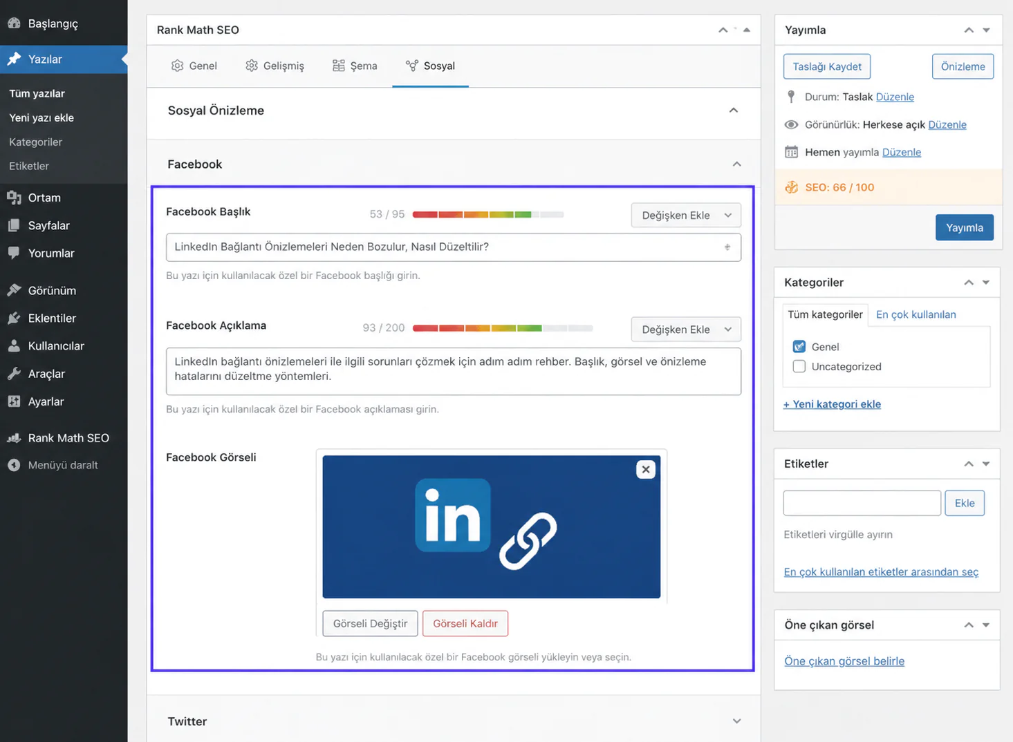 LinkedIn Bağlantı Önizlemeleri Sorunları Çözümü