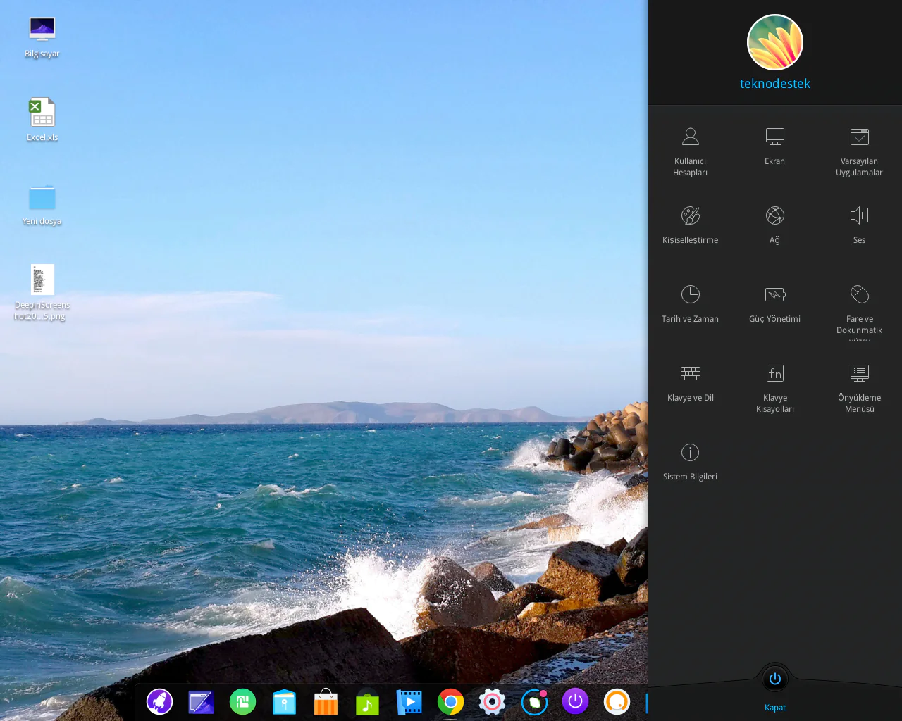 'Linux Deepin 15.3' Genel Bakis ve Ayarlar (Resimli Anlatım)