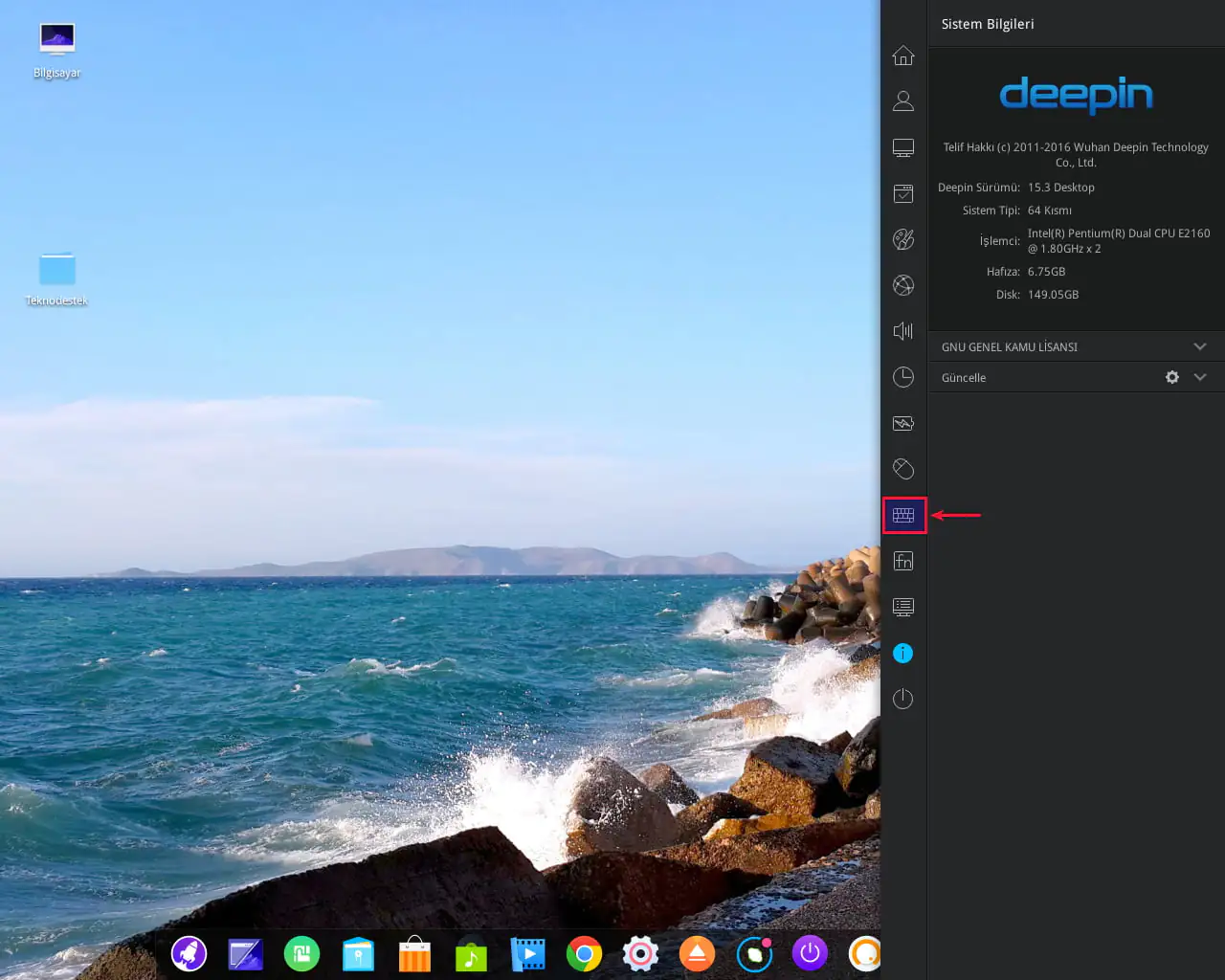 Linux Deepin' Klavye Dil Ayarı (Resimli Anlatım)
