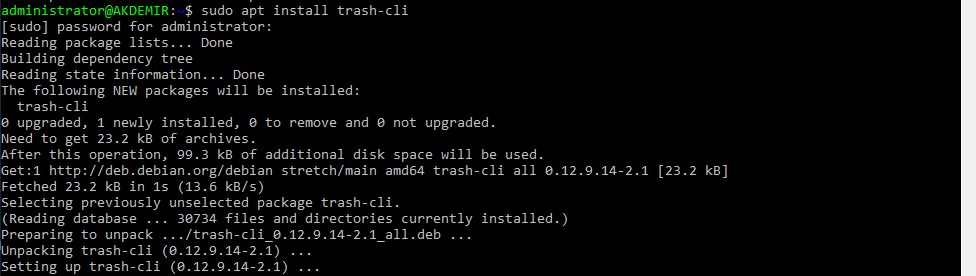 Linux Komut Satırını Kullanarak Dosyaları Silme