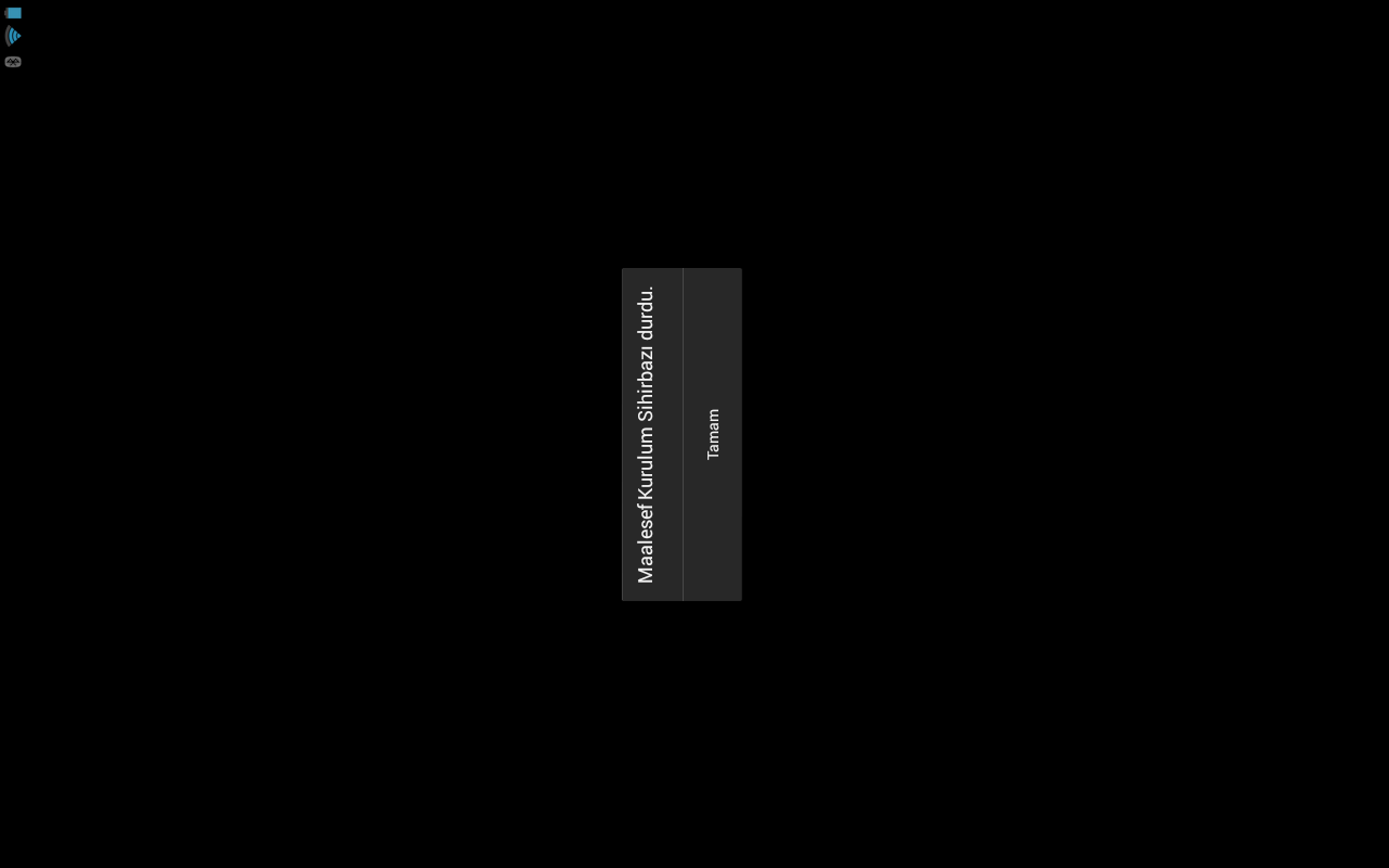 Launcher uygulamasının durduğunu gösteren bir hata mesajı ekran görüntüsü.