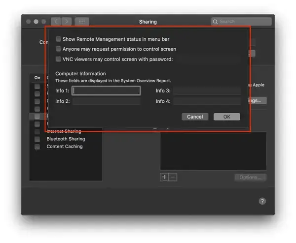 Mac Uzak Masaüstü Erişimini Etkinleştirme