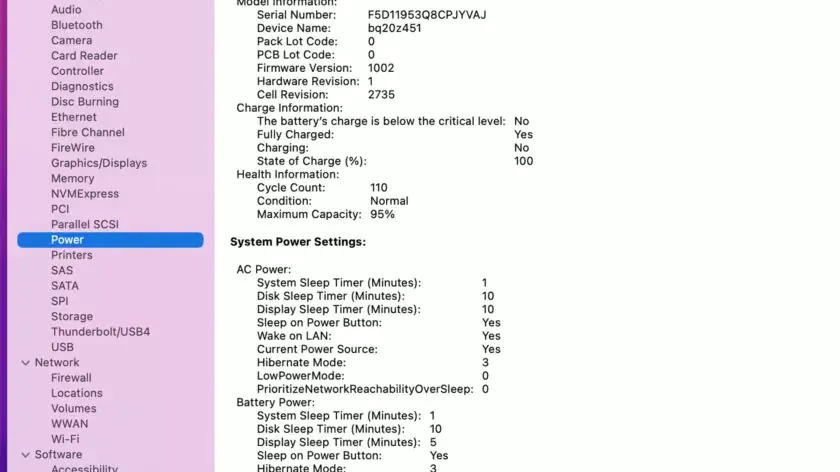 MacBook Şarj Döngü Sayısı Görüntüleme