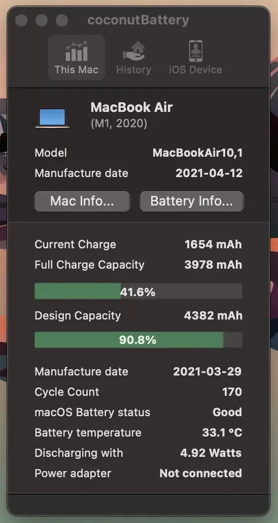 MacBook Şarj Döngü Sayısı Görüntüleme