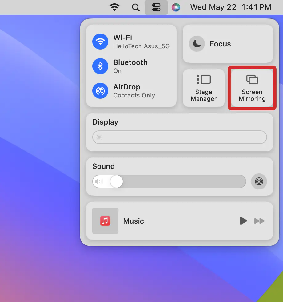 MacBook 'u Akıllı TV 'ye Kablosuz Bağlama Ekran Yansıtma