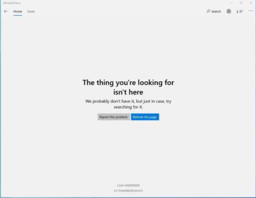 Microsoft Mağazası Hatası 0x00000005 Adım Adım Giderme