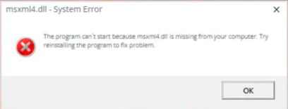Msxml4.dll Eksik Çözüm Adımları