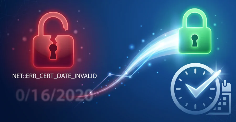 NET::ERR_CERT_DATE_INVALID Hatası Çözümü