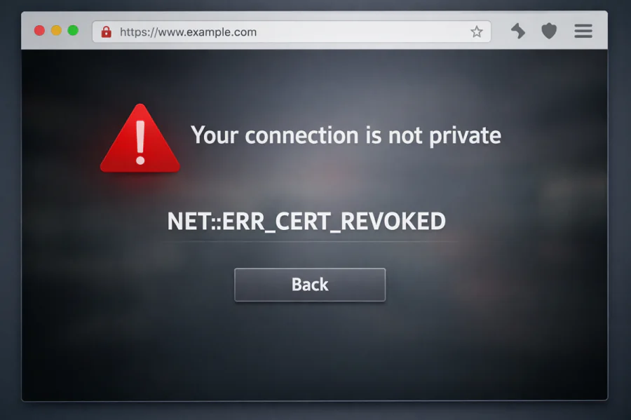 NET::ERR_CERT_REVOKED Hatası