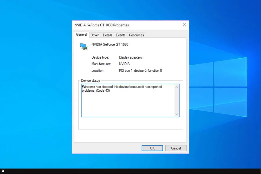 NVIDIA Ekran Kartı Kod 43 Hatası