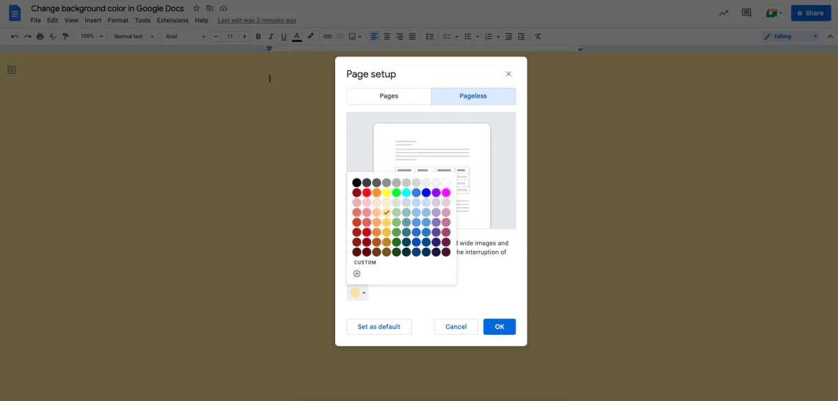 Word'da Sayfa Rengini Değiştirme