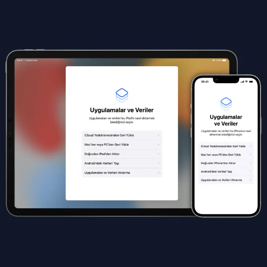 Yedekleme adımları