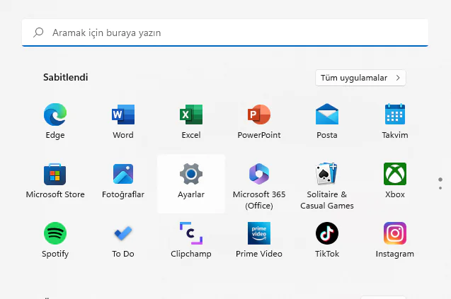 Varsayılan Klavye Değiştirme