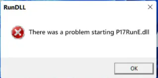 P17RunE.DLL hata kodu hakkında