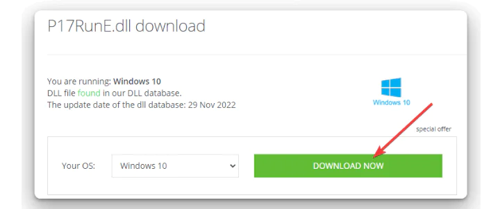 P17RunE.DLL sorun giderme