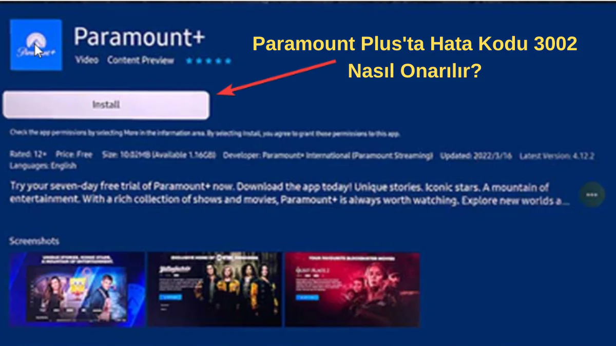 Hata Kodu 3002 Düzeltme