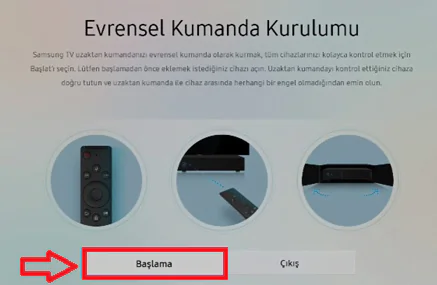 Evrensel Kumanda ayarı