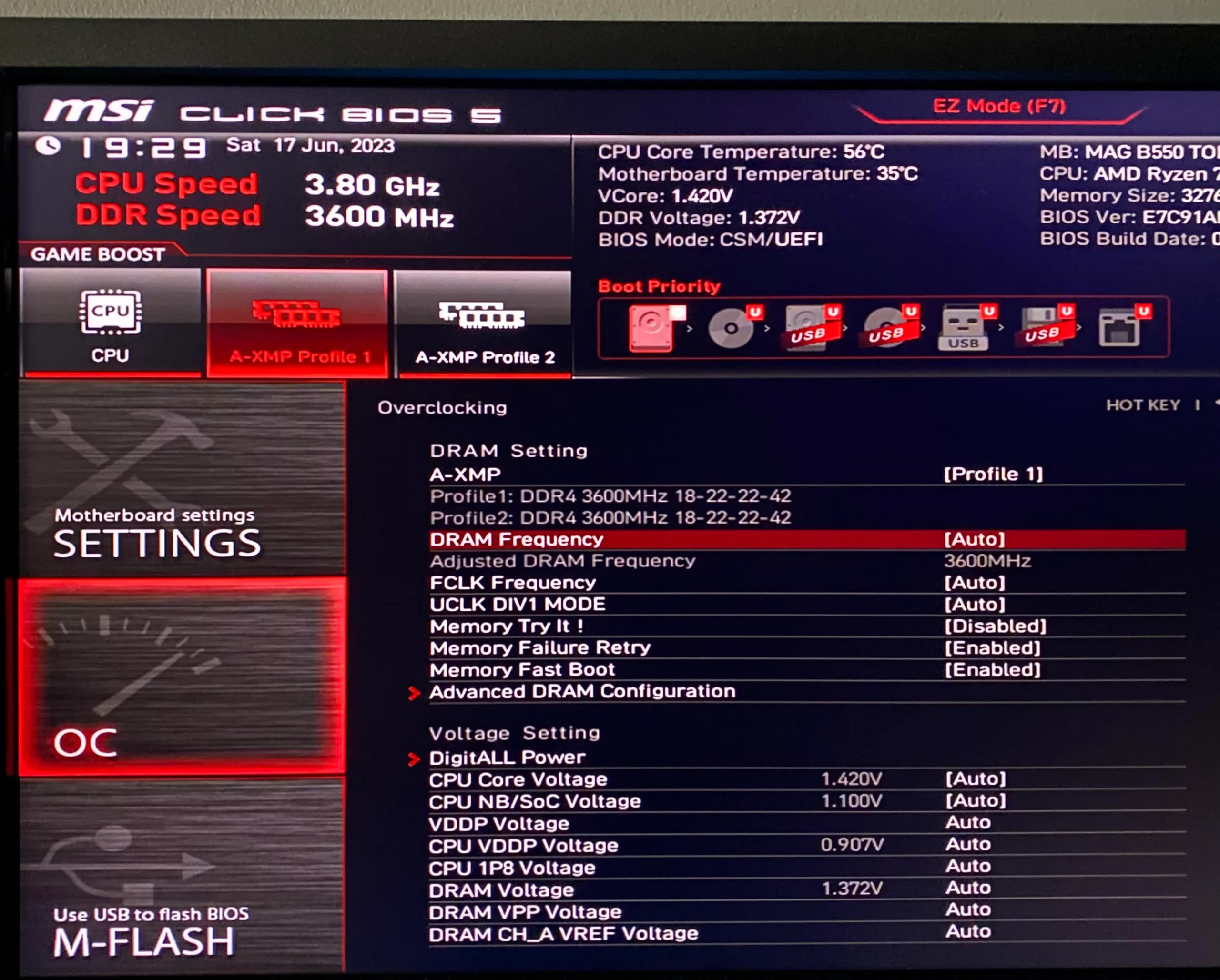 RAM MHz Değerlerini Ayarlarken Boot Failure Detected Hatası