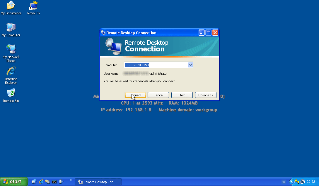 Windows'tan RDP'ye Bağlanma