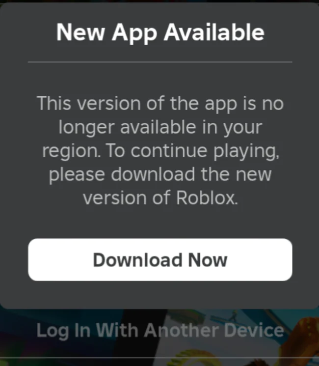 Roblox Ülkende Yeni Uygulama Bulundu Hatası