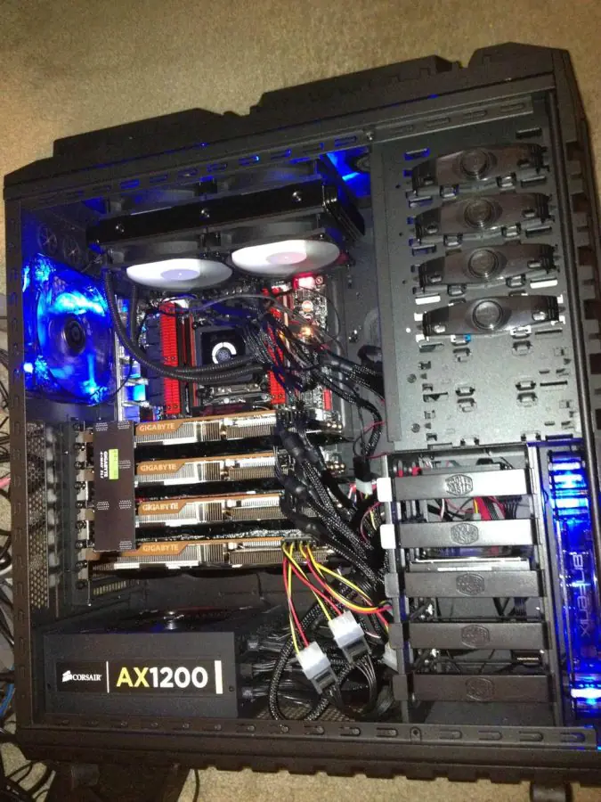 SLI yapılandırmasında düşük GPU kullanımını gösteren ekran görüntüsü