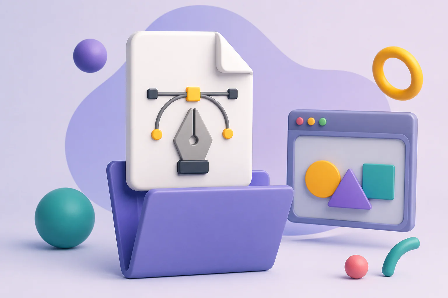 SVG Dosyası açma işlemini gösteren tarayıcı ve grafik programı ekranı