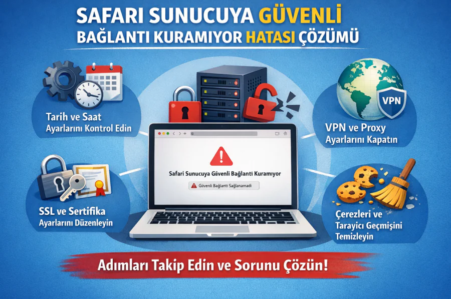 Safari Sunucuya Güvenli Bağlantı Kuramıyor