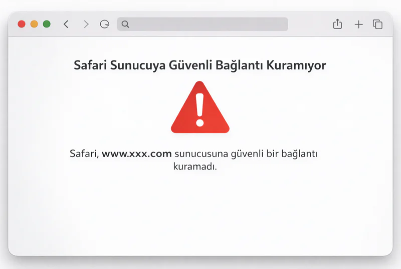 Safari Sunucuya Güvenli Bağlantı Kuramıyor Hatası Çözümü