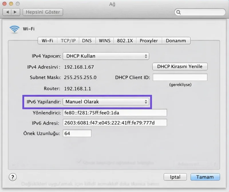 Safari Sunucuya Güvenli Bağlantı Kuramıyor 