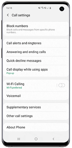 Samsung Galaxy Wi-Fi Arama Etkinleştirme