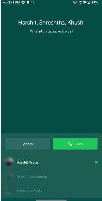 WhatsApp Cevapsız Grup Çağrılarına Nasıl Katılabilirsiniz