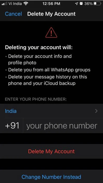 WhatsApp Hesabınız Kalıcı Olarak Nasıl Silinir